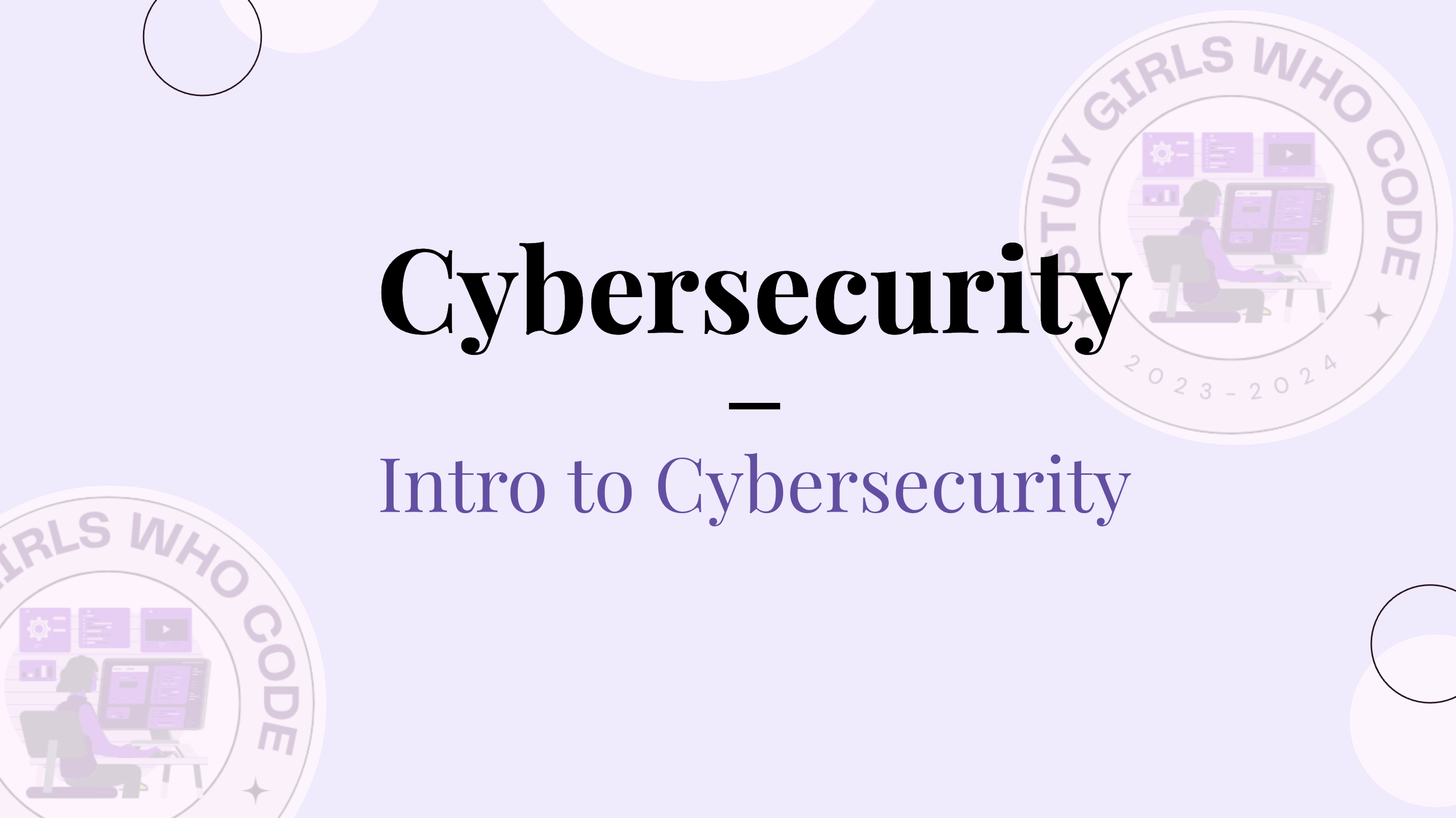 [13] Cybersecurity | 5/3/24