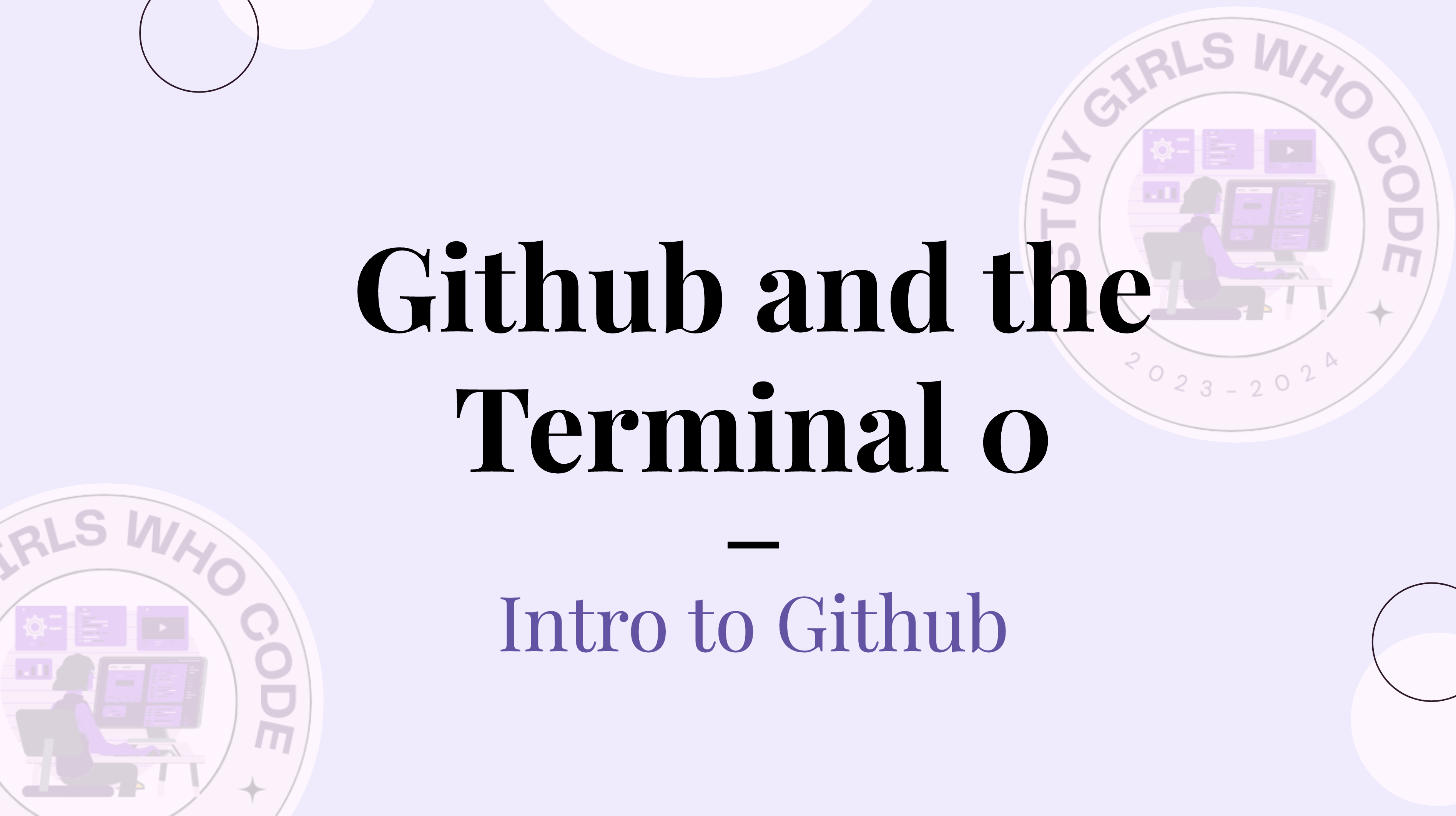 [15] GitHub and the Terminal 0 | 5/23/24