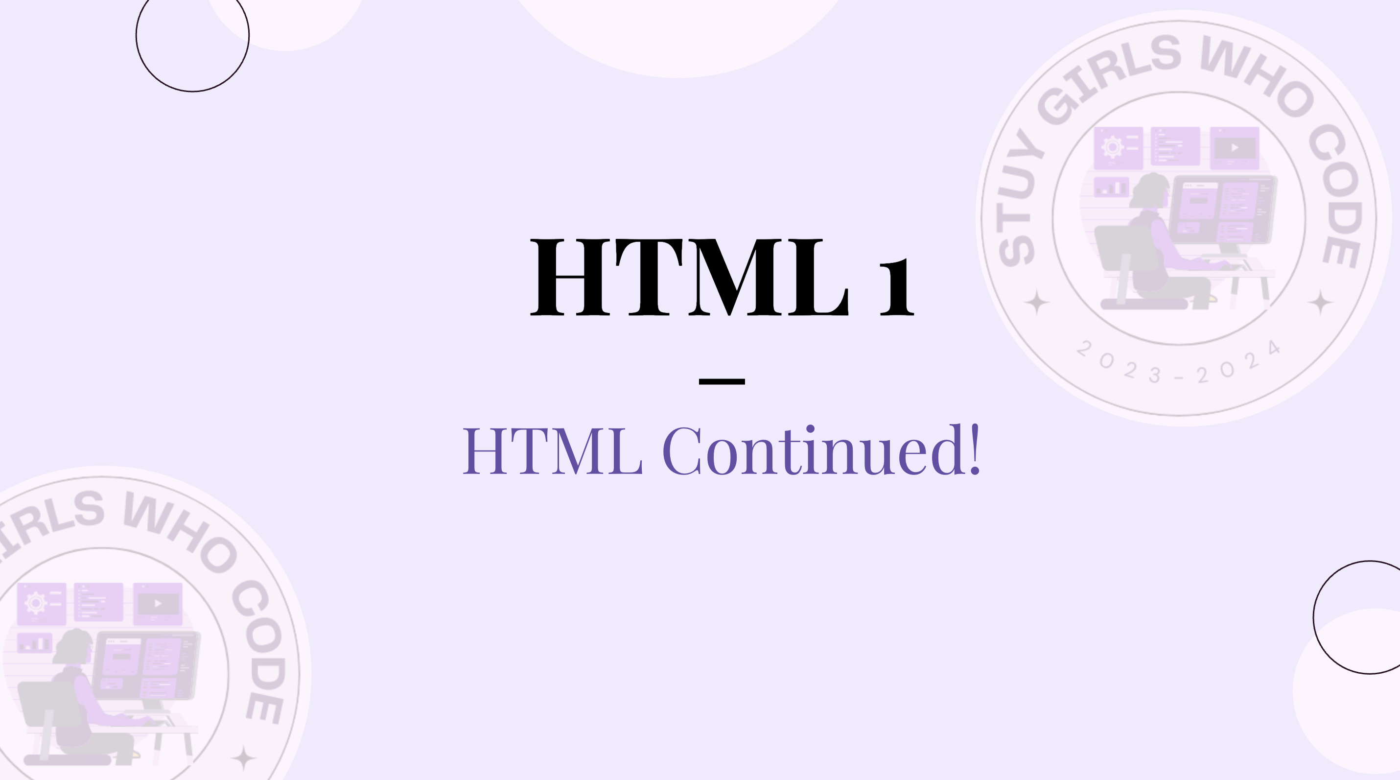 [1] HTML 1 | 10/27/23